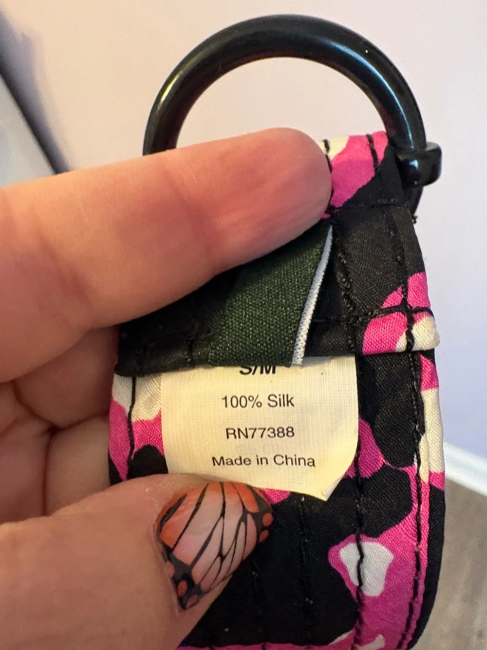 J. Crew Silk Abstract Floral Y2K Belt size S/M - Picture 6 of 13